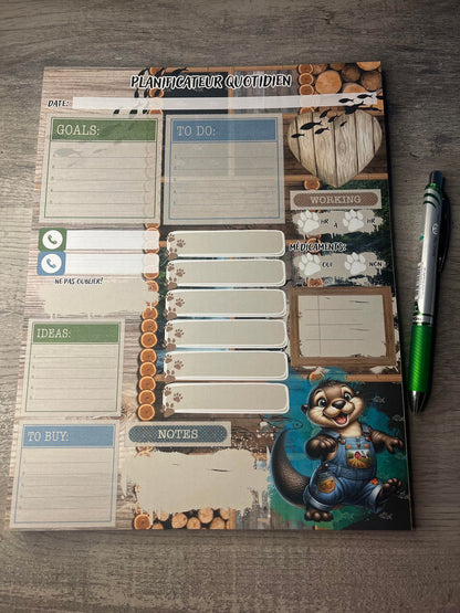 Planificateur Quotidien - Loutre