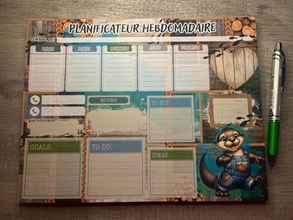 Planificateur Hebdomadaire - Loutre