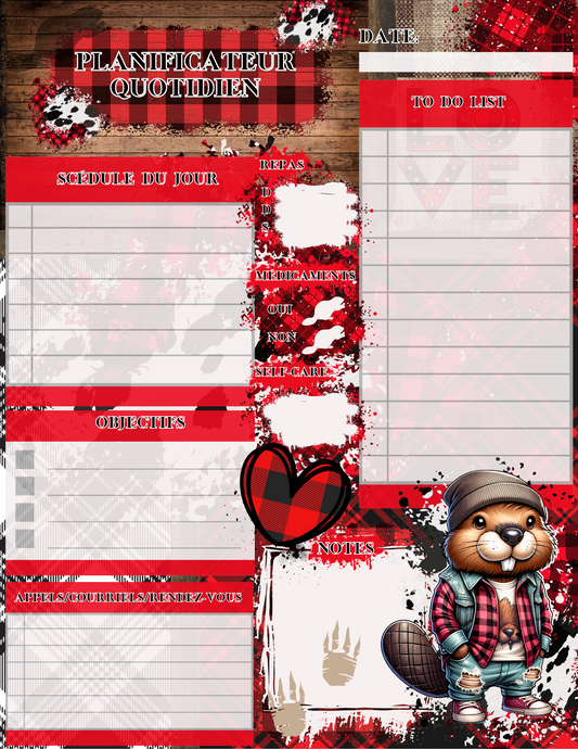 Planificateur Quotidien - Castor