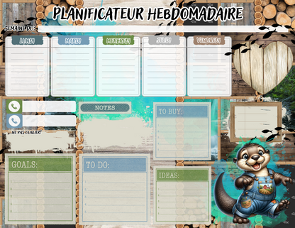 Planificateur Hebdomadaire - Loutre